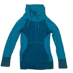 Women’s XS Eddie Bauer teal cowl neck pullover